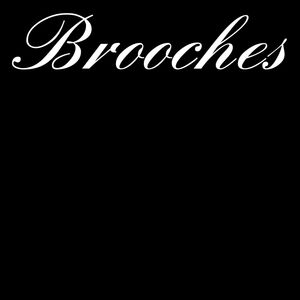 Elegant Black and White Brooches